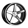 Image of STANCE SC-5IVE MATTE BLACK MACHINED wheel
