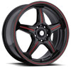 Image of FOCAL 172 F01 BLACK RED wheel