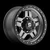 Image of FUEL FUEL D558 ANZA MATTE GUNMETAL BLACK BEAD RING wheel