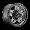 Image of FUEL FUEL D558 ANZA MATTE GUNMETAL BLACK BEAD RING wheel