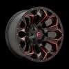 Image of FUEL FUEL D787 ASSAULT MATTE BLACK RED MILLED wheel