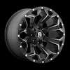 Image of FUEL FUEL D546 ASSAULT MATTE BLACK MILLED wheel