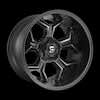 Image of FUEL FUEL D605 AVENGER MATTE BLACK DOUBLE DARK TINT wheel
