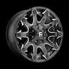 Image of FUEL FUEL D578 BATTLE AXE GLOSS BLACK MILLED wheel