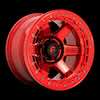 Image of FUEL FUEL D123 BLOCK BEADLOCK CANDY RED RED RING wheel