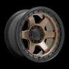 Image of FUEL FUEL D751 BLOCK MATTE BRONZE BLACK RING wheel