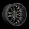 Image of FUEL FUEL D762 CLASH MATTE BLACK DOUBLE DARK TINT wheel