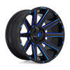 Image of FUEL FUEL D644 CONTRA GLOSS BLACK BLUE TINT wheel