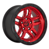 Image of FUEL FUEL D732 AMMO CANDY RED BLACK BEAD RING wheel