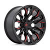 FUEL FUEL D823 FLAME GLOSS BLACK MILLED CANDY RED