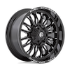 Image of FUEL FUEL D795 ARC GLOSS BLACK MILLED wheel
