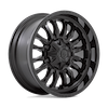 Image of FUEL FUEL D796 ARC MATTE BLACK GLOSS BLACK LIP wheel
