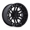 Image of FUEL FUEL FC874 CELSIUS MATTE BLACK GLOSS BLACK LIP wheel