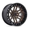 Image of FUEL FUEL FC874 CELSIUS MATTE BRONZE MATTE BLACK LIP wheel