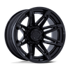 Image of FUEL FUEL FC401 BRAWL MATTE BLACK GLOSS BLACK LIP wheel