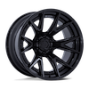 Image of FUEL FUEL FC402 CATALYST MATTE BLACK GLOSS BLACK LIP wheel