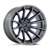 Image of FUEL FUEL FC403 BURN GLOSS BLACK BRUSHED GRAY TINT FACE & LIP wheel