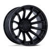 Image of FUEL FUEL FC403 BURN MATTE BLACK GLOSS BLACK LIP wheel