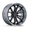 Image of FUEL FUEL FC404 MUTINY GLOSS BLACK BRUSHED DARK TINT wheel