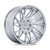 Image of FUEL FUEL FC405 DYNAMO GLOSS SILVER CHROME LIP & BRUSHED FACE wheel