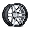 Image of FUEL FUEL FC408 FLIGHT CHROME GLOSS BLACK LIP wheel