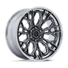 Image of FUEL FUEL FC409 HIVE GLOSS GUNMETAL CHROME LIP wheel