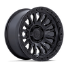 Image of FUEL FUEL FC857 RINCON MATTE BLACK GLOSS BLACK LIP wheel
