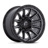 Image of FUEL FUEL FC866 PISTON MATTE GUNMETAL GLOSS BLACK LIP wheel