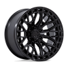 Image of FUEL FUEL FC869 SIGMA BLACKOUT GLOSS BLACK LIP wheel