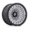 Image of FUEL FUEL FC870 SINISTER MACHINED MATTE BLACK LIP wheel