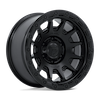 Image of FUEL FUEL FC884 FORTRESS MATTE BLACK GLOSS BLACK LIP wheel