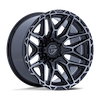Image of FUEL FUEL FC885 INJECTOR GLOSS BLACK MACHINED DARK TINT FACE wheel
