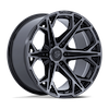 Image of FUEL FUEL FC886 HAMMERHEAD GLOSS BLACK DARK TINTED CLEAR wheel