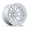 Image of FUEL FUEL FC890 RAIL GLOSS SILVER MACHINED FACE wheel
