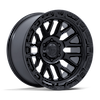 Image of FUEL FUEL FC890 RAIL MATTE BLACK GLOSS BLACK LIP wheel