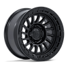 Image of FUEL FUEL FC897 HAVOC MATTE BLACK GLOSS BLACK LIP wheel