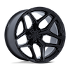 Image of FUEL FUEL FLUX GLOSS BLACK wheel