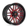 Image of FUEL FUEL D663 IGNITE GLOSS BLACK RED TINT wheel