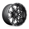 Image of FUEL FUEL D567 LETHAL MATTE BLACK MILLED wheel
