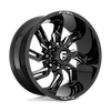 Image of FUEL FUEL D747 LOCKDOWN GLOSS BLACK MILLED wheel