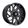 Image of FUEL FUEL D741 RUNNER GLOSS BLACK MILLED wheel