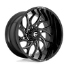 Image of FUEL FUEL D741 RUNNER GLOSS BLACK MILLED wheel