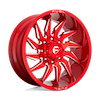 Image of FUEL FUEL D745 SABER CANDY RED MILLED wheel