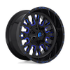 Image of FUEL FUEL D645 STROKE GLOSS BLACK BLUE TINT wheel
