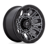 Image of FUEL FUEL D825 TRACTION MATTE GUNMETAL BLACK RING wheel