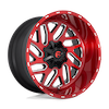 Image of FUEL FUEL D691 TRITON CANDY RED MILLED wheel