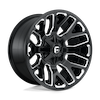 Image of FUEL FUEL D623 WARRIOR GLOSS BLACK MILLED wheel