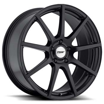 TSW INTERLAGOS MATTE BLACK ROTARY FORGED-MATTE BLACK