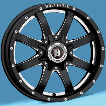 SPECIALS BLOWOUT BALLISTIC Anvil Wheels Yokohama Tires (For Dodge Ram) Black