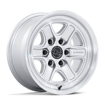 BLACK RHINO BR032 ECHO GLOSS SILVER MACHINED FACE GLOSS SILVER MACHINED FACE
